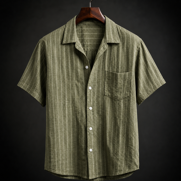 Marcello Striped Linen Shirt
