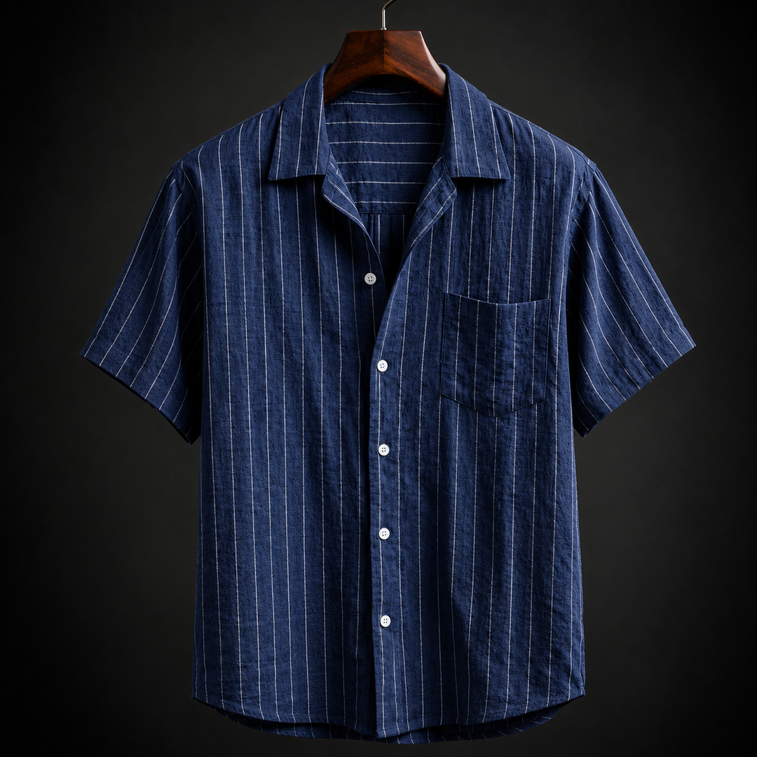 Marcello Striped Linen Shirt
