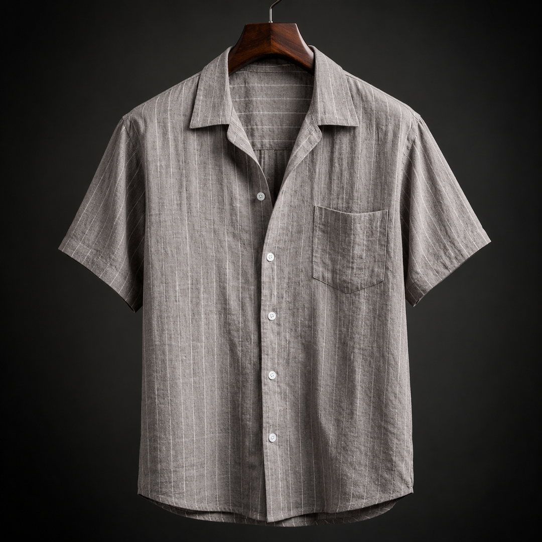 Marcello Striped Linen Shirt
