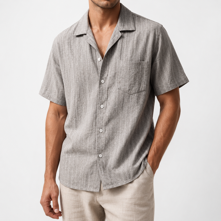 Marcello Striped Linen Shirt