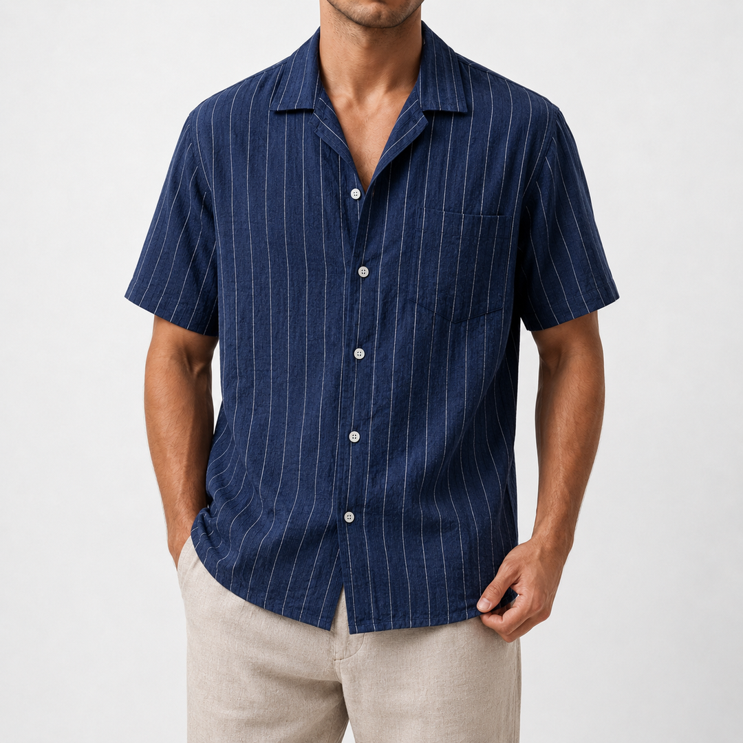 Marcello Striped Linen Shirt