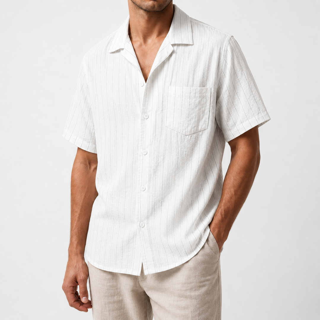 Marcello Striped Linen Shirt