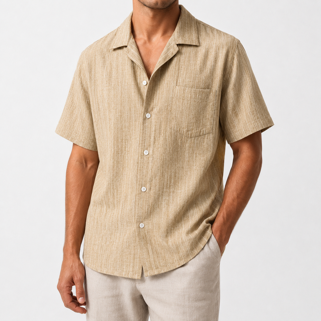 Marcello Striped Linen Shirt