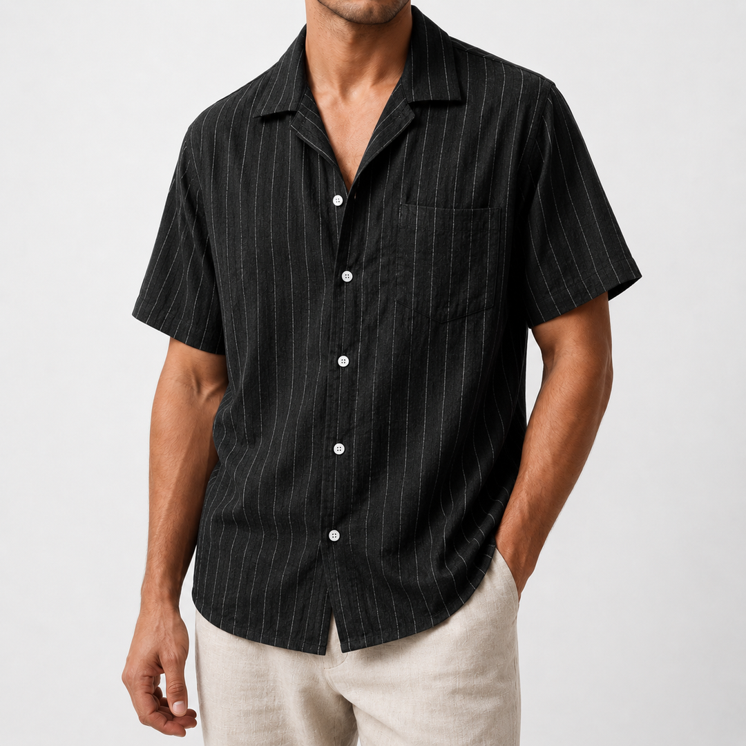 Marcello Striped Linen Shirt
