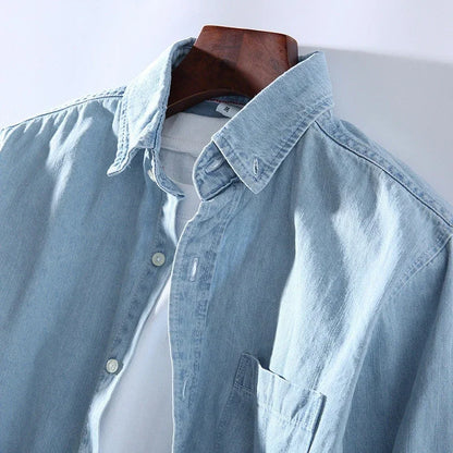 MetroStyle Men's Denim Shirt