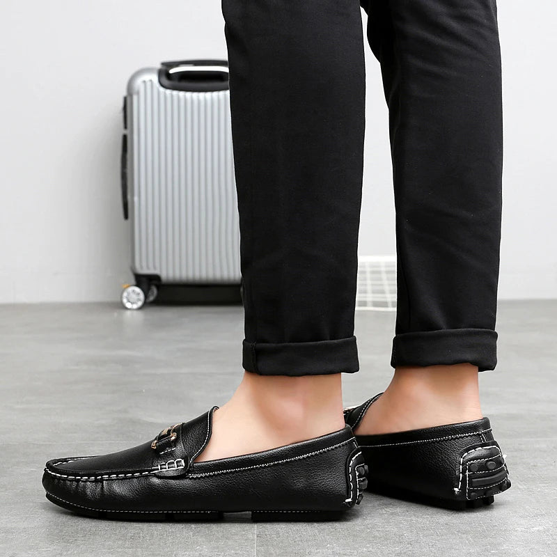 Varenzo Leather Loafers