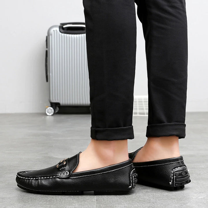Varenzo Leather Loafers