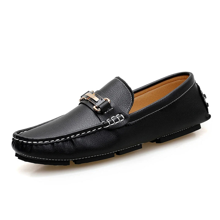 Varenzo Leather Loafers