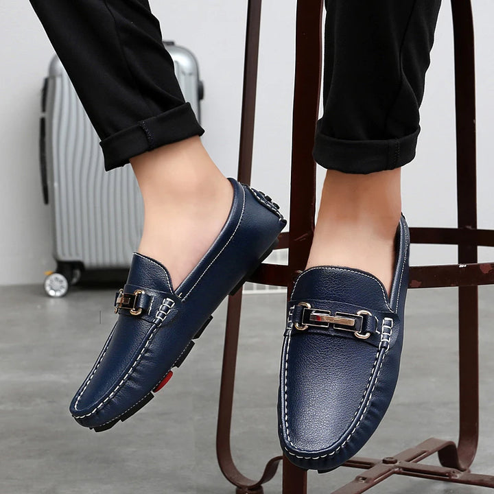 Varenzo Leather Loafers