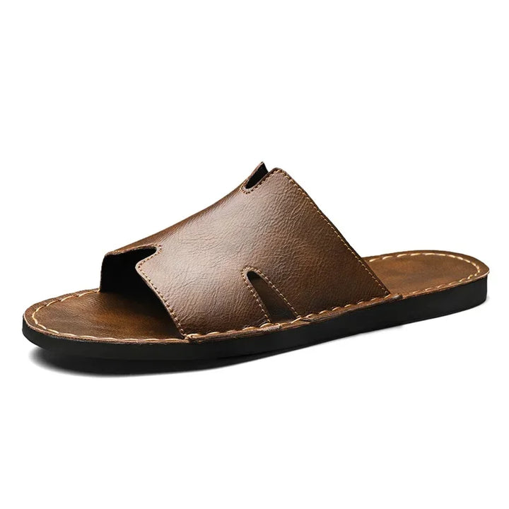 Loreto Leather Slides
