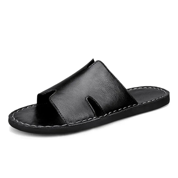 Loreto Leather Slides