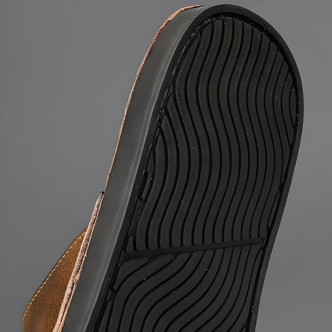 Loreto Leather Slides
