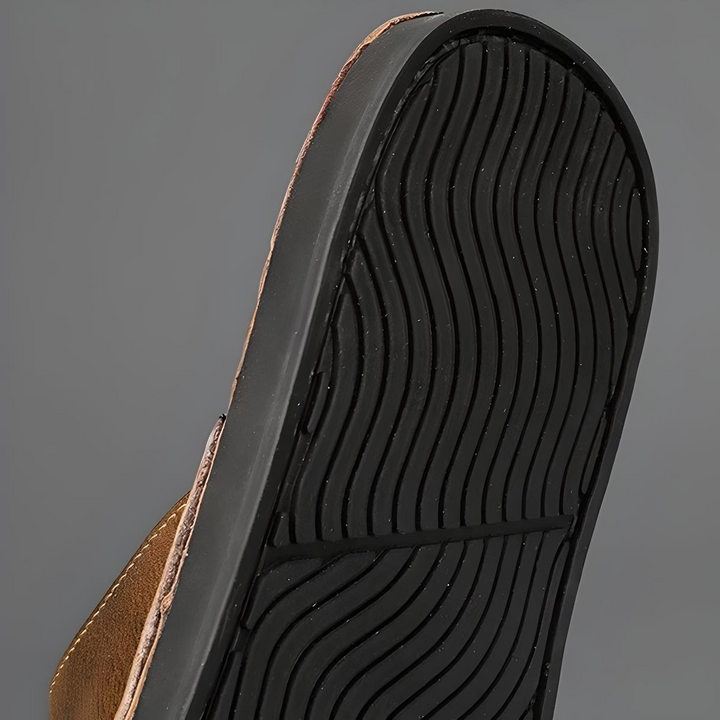 Loreto Leather Slides