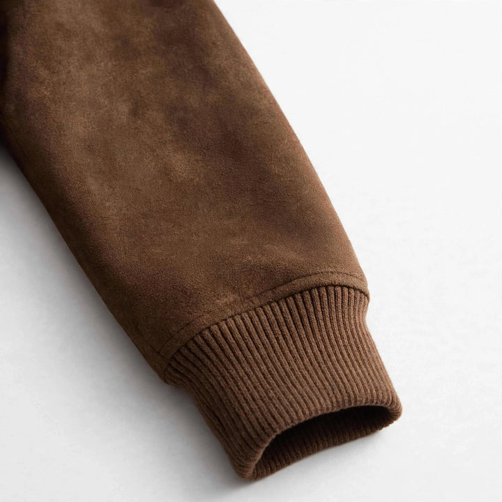 Lennox Suede Bomber Jacket