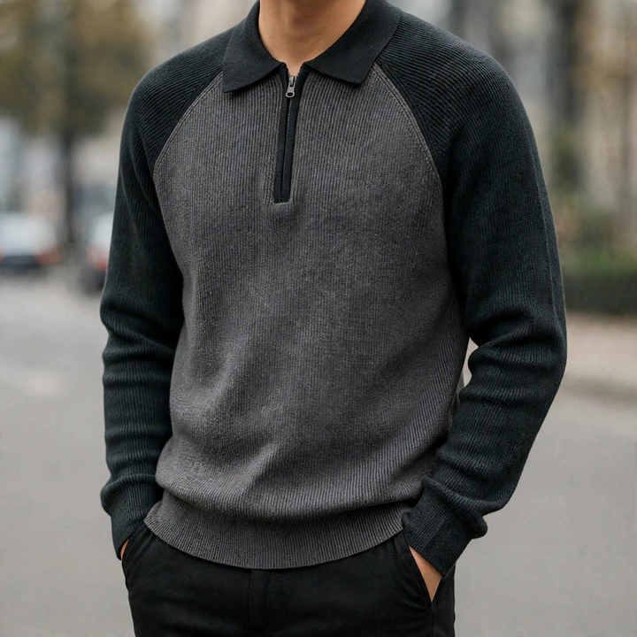 Dawson Quarter-Zip Polo Sweater