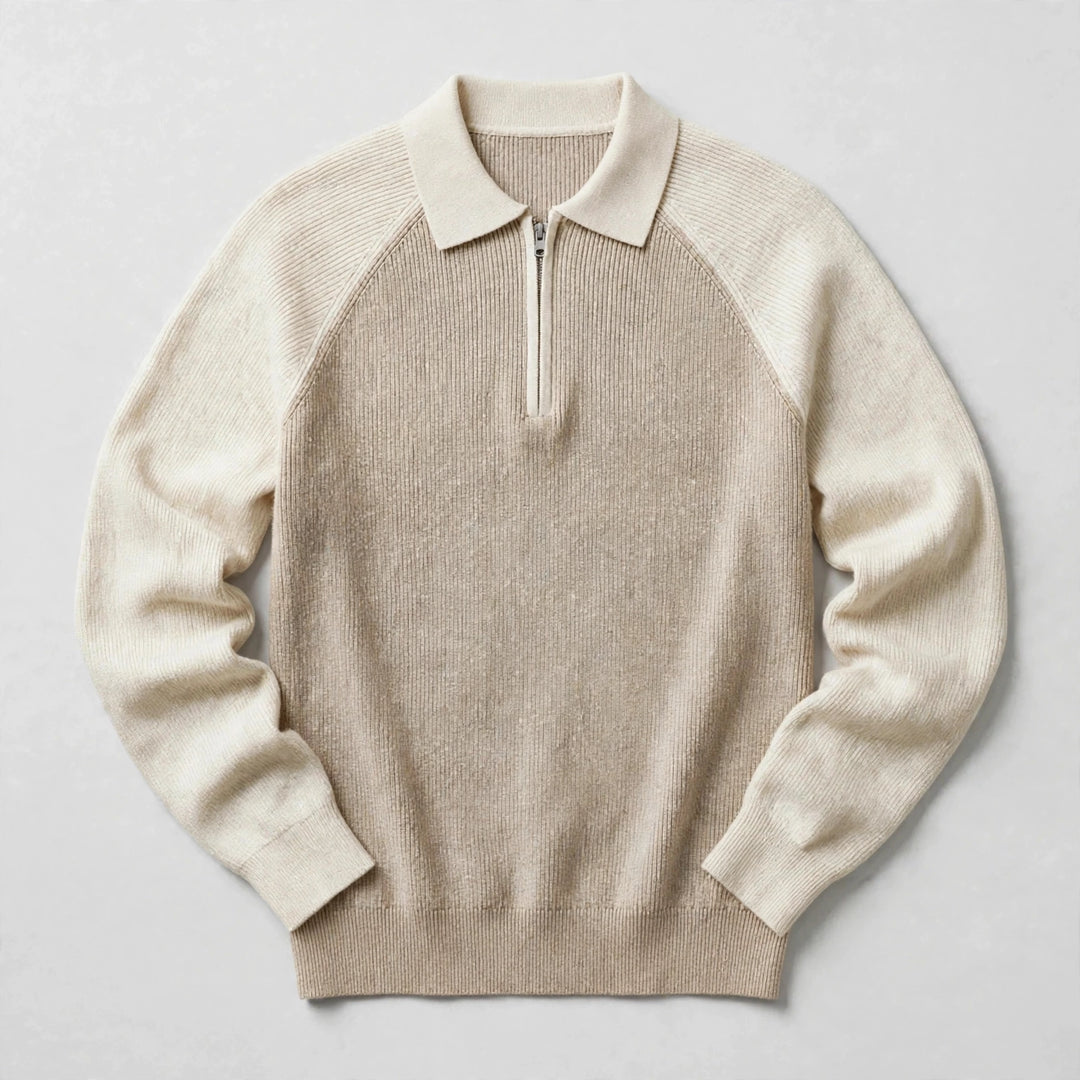 Dawson Quarter-Zip Polo Sweater