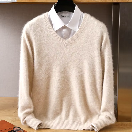 Leandro Cashmere V-Neck