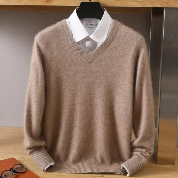 Leandro Cashmere V-Neck