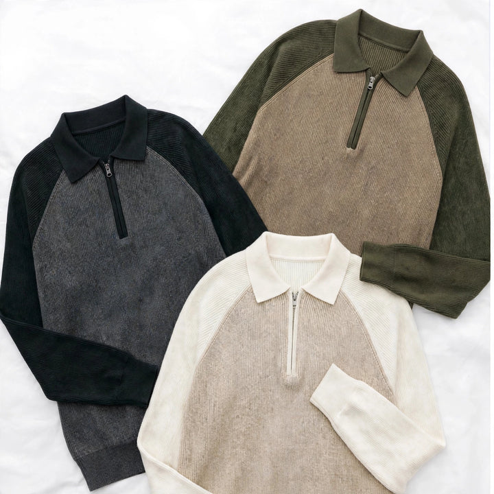 Dawson Quarter-Zip Polo Sweater