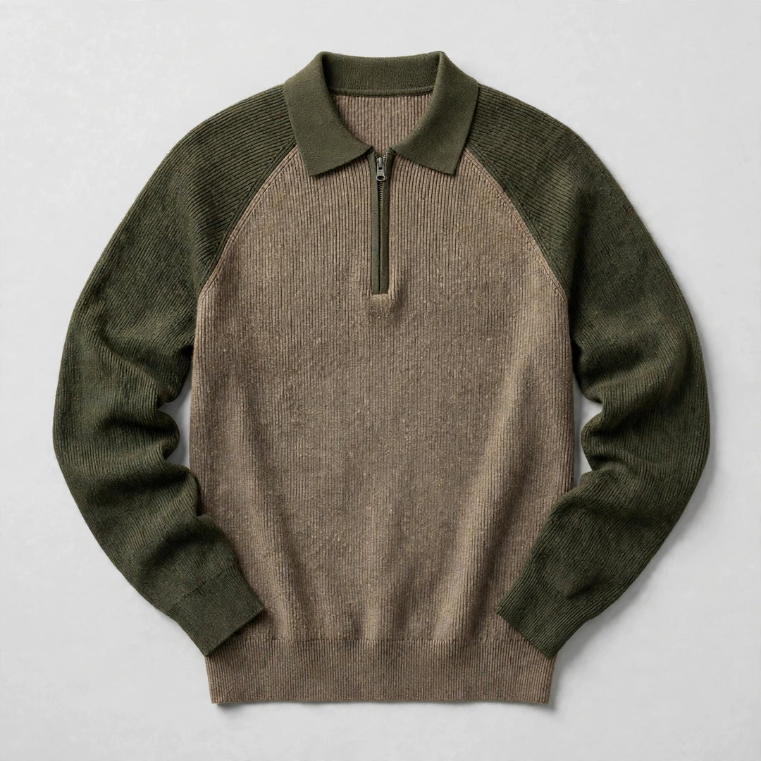 Dawson Quarter-Zip Polo Sweater